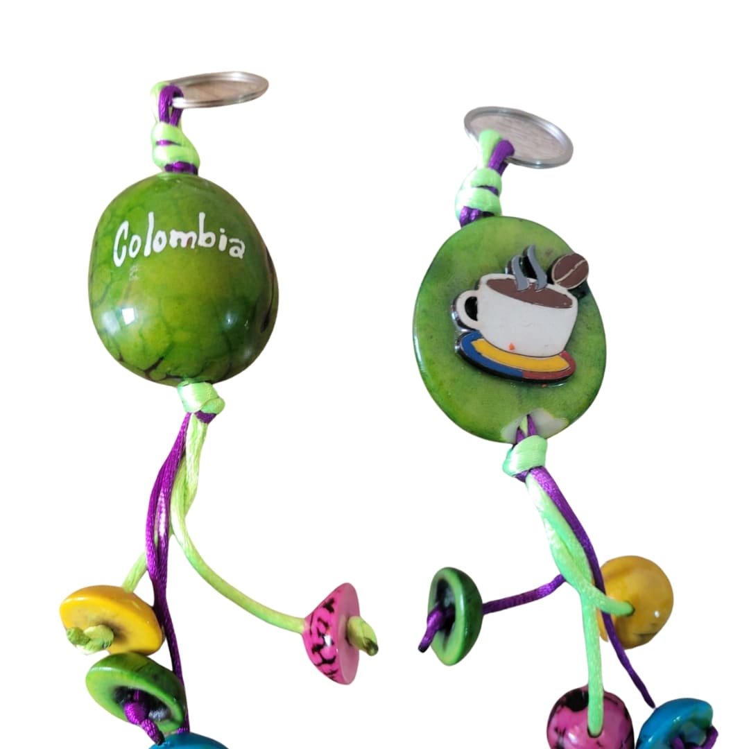Llavero tagua colombiano X 3 unidades