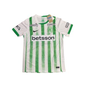 Camiseta blanca y verde Ateltico Nacional
