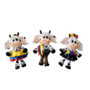 Imanes vacas porcelana fría set 3 unidades