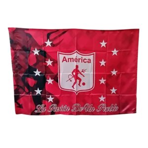 Bandera America de Cali Roja