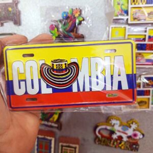 Placas imán Colombia surtidas  x 3 unidades