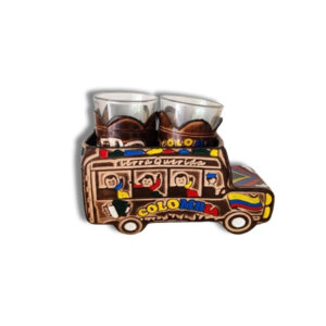 Servilletero Chiva con dos copas