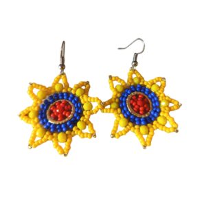 arete estrella colombia Aretes en Mostacilla arte Miyuki Estrella