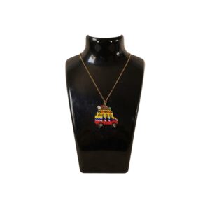collar chiva colombia Collar Chiva tricolor en mostacilla miyuki