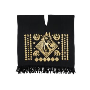Poncho negro caballistas